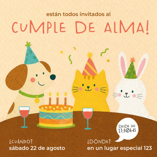 Tarjeta Digital Animales