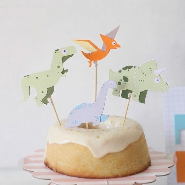 Topper de Torta Dinosaurios